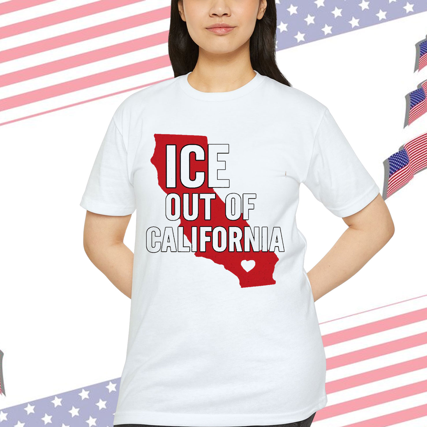 ICE Out of California Anti Protest T-Shirt