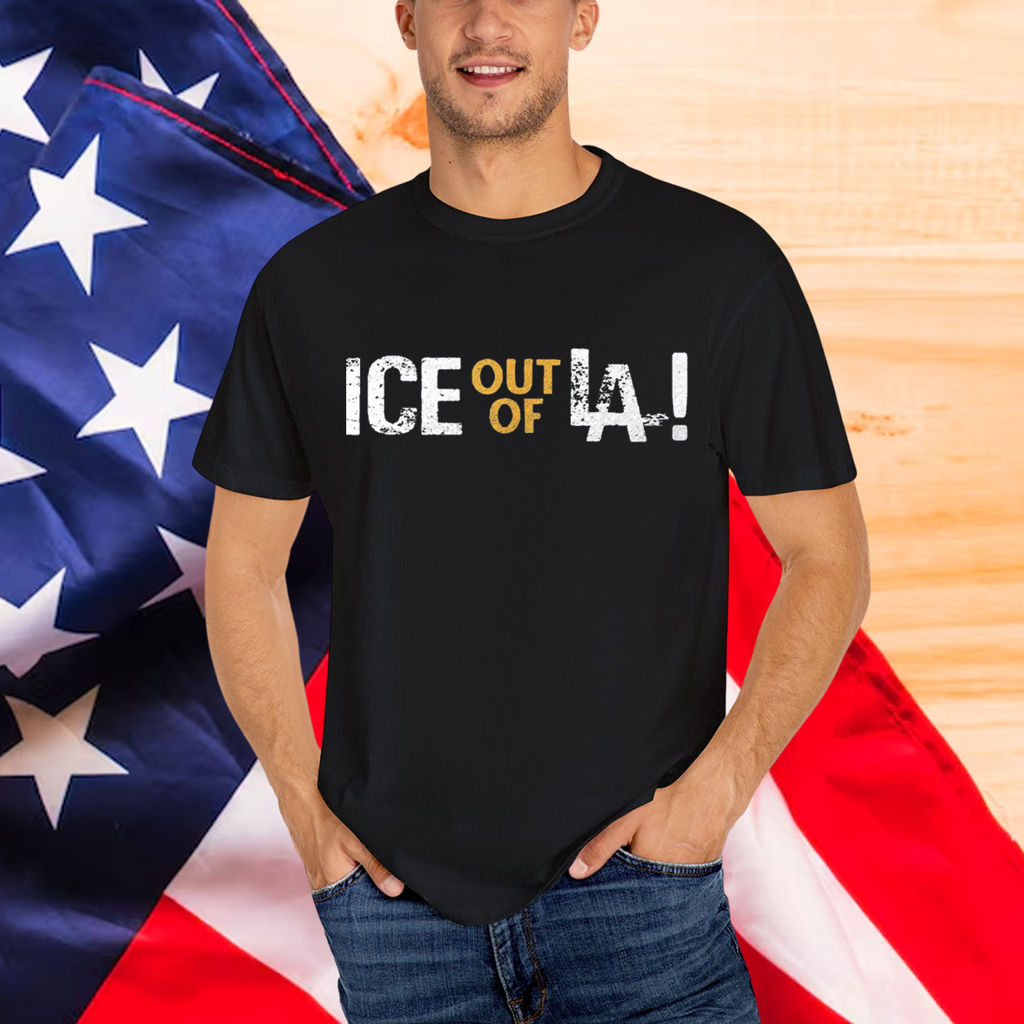 Ice Out Of LA Immigration Protests T-Shirt