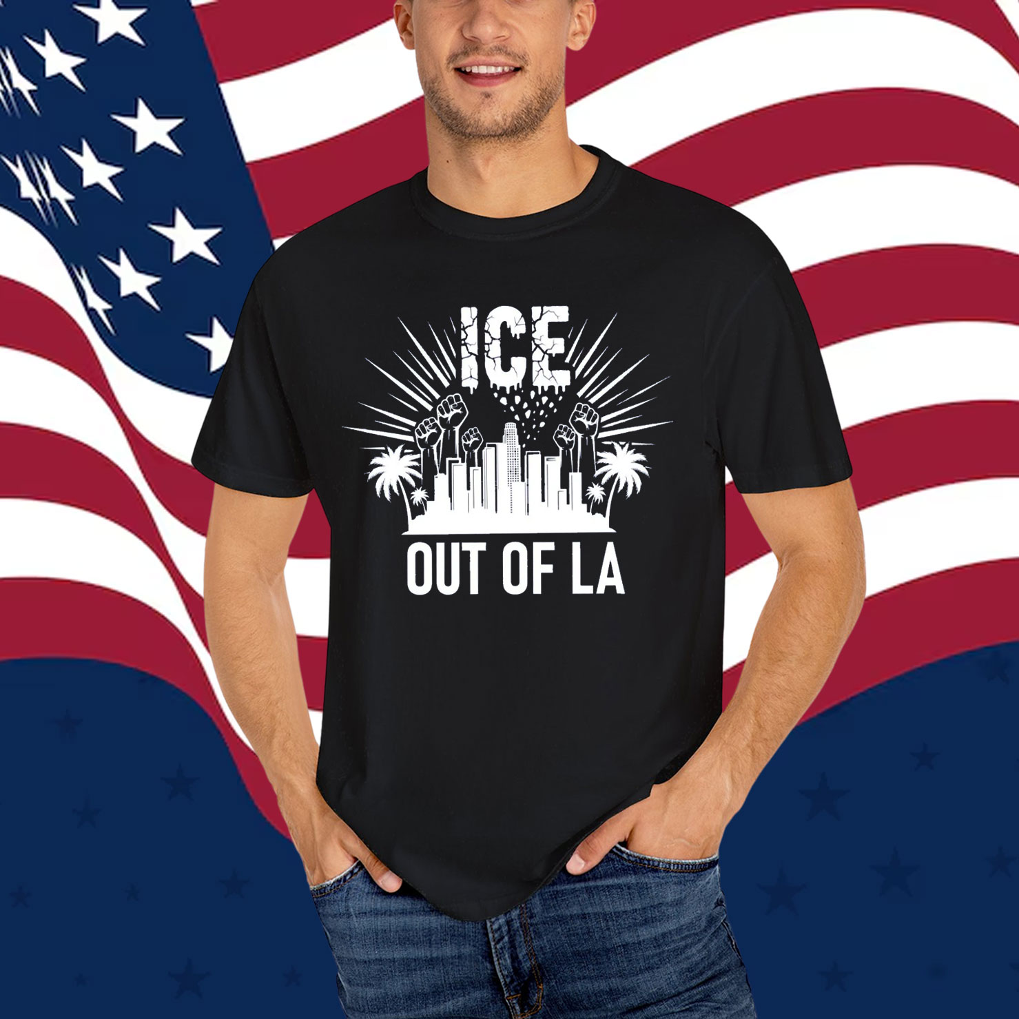 Ice Out Of LA Protest T-Shirt
