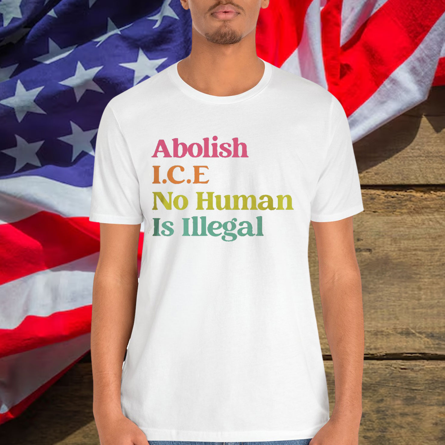 Immigration Protest No Human Is Illegal T-Shirt