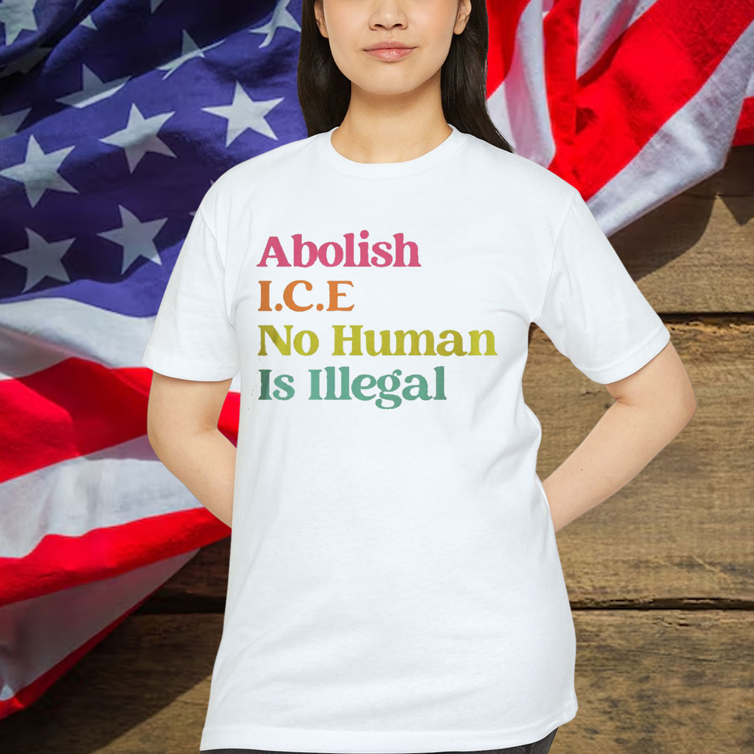 Immigration Protest No Human Is Illegal T-Shirt