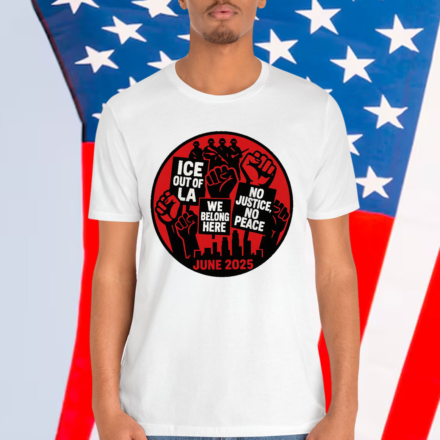 Abolish Ice Los Angeles Protest T-Shirt
