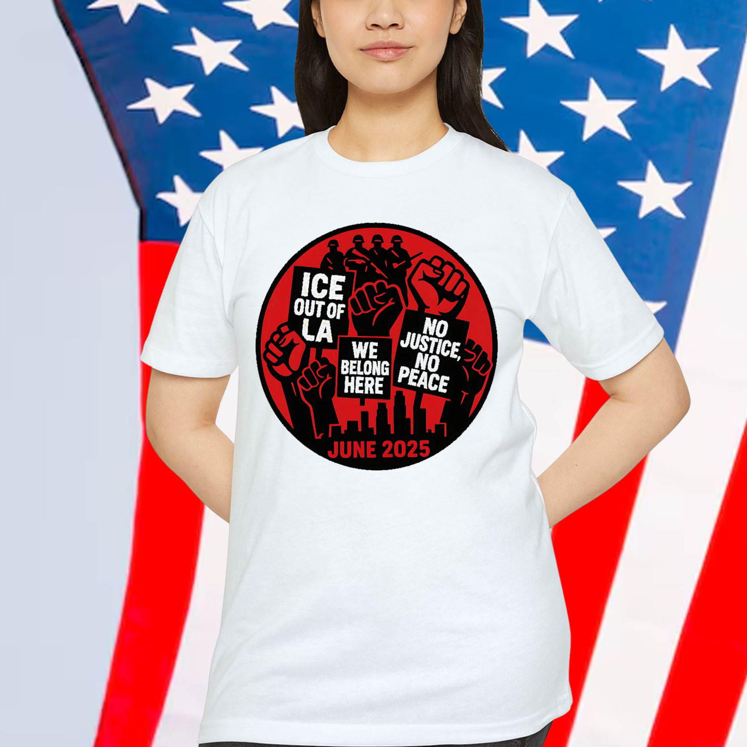 Abolish Ice Los Angeles Protest T-Shirt