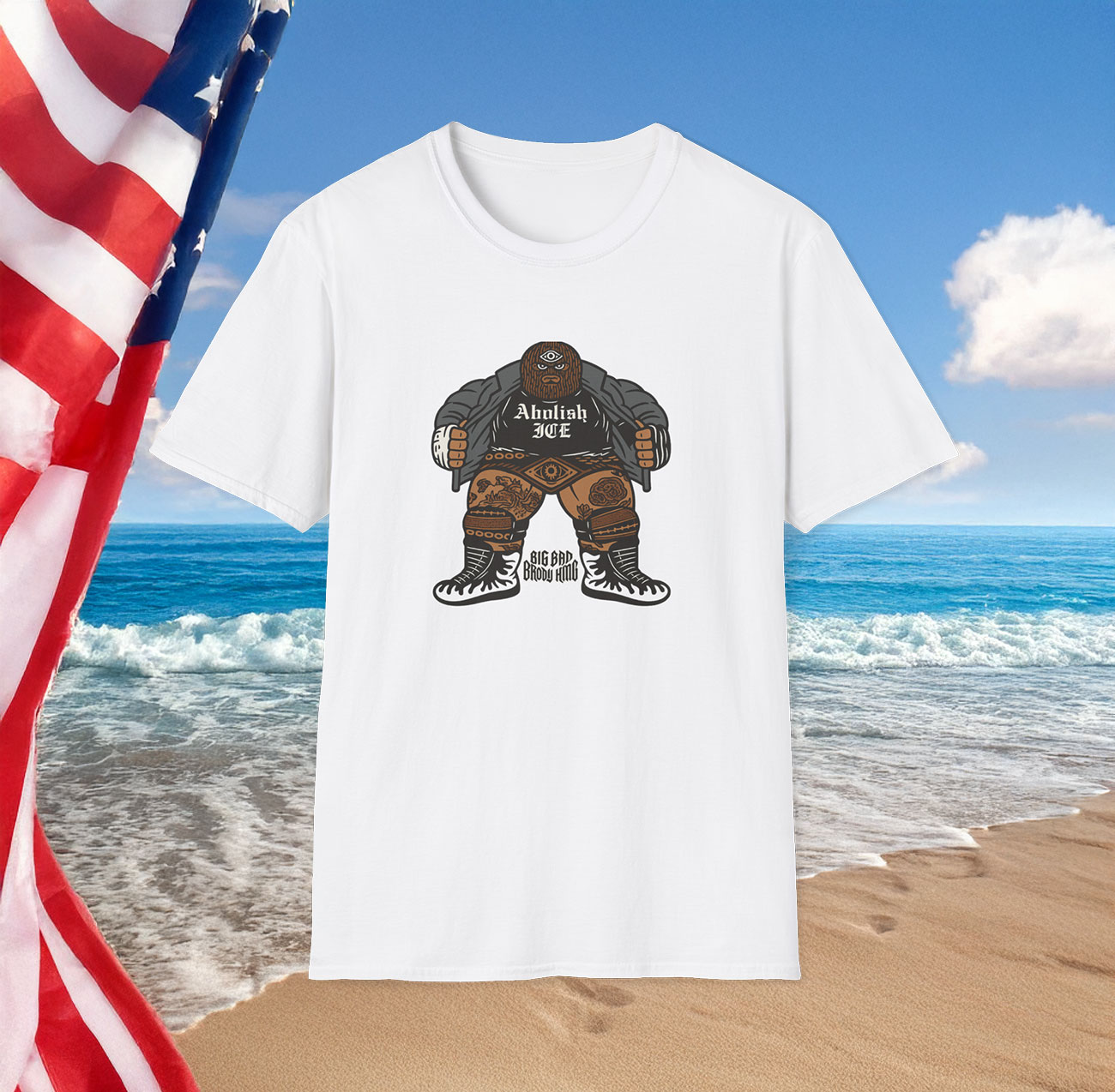 Mens Brody King Abolish Ice Shirt