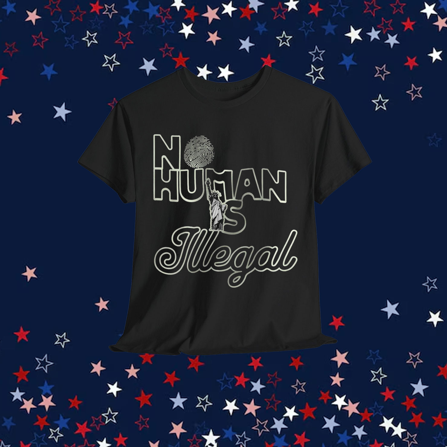 No Human Is Illegal Abolish ICE T-Shirt