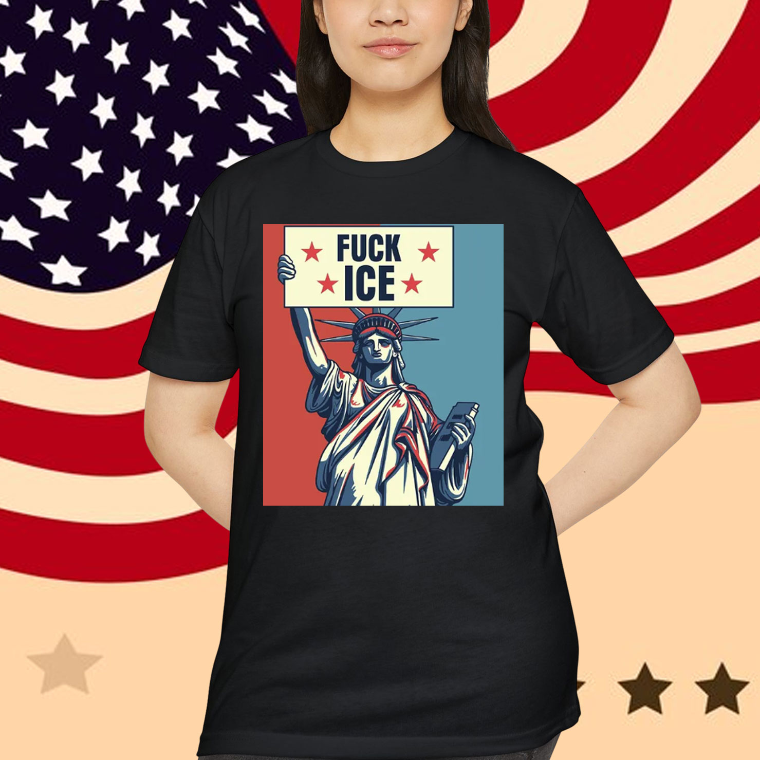 No Human Is Illegal FuCK ICE T-Shirt