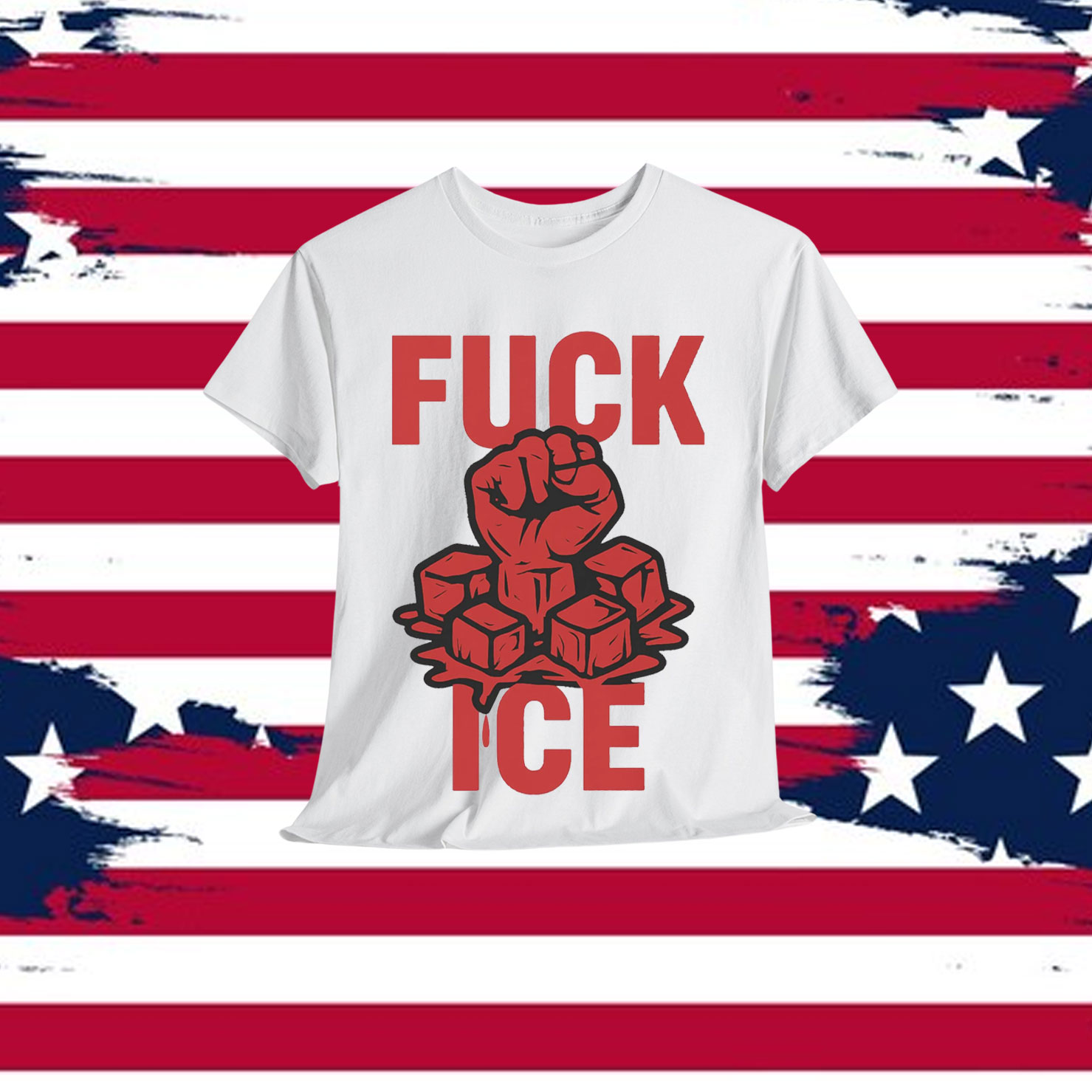 No Human Is Illegal Fuck ICE T-Shirt