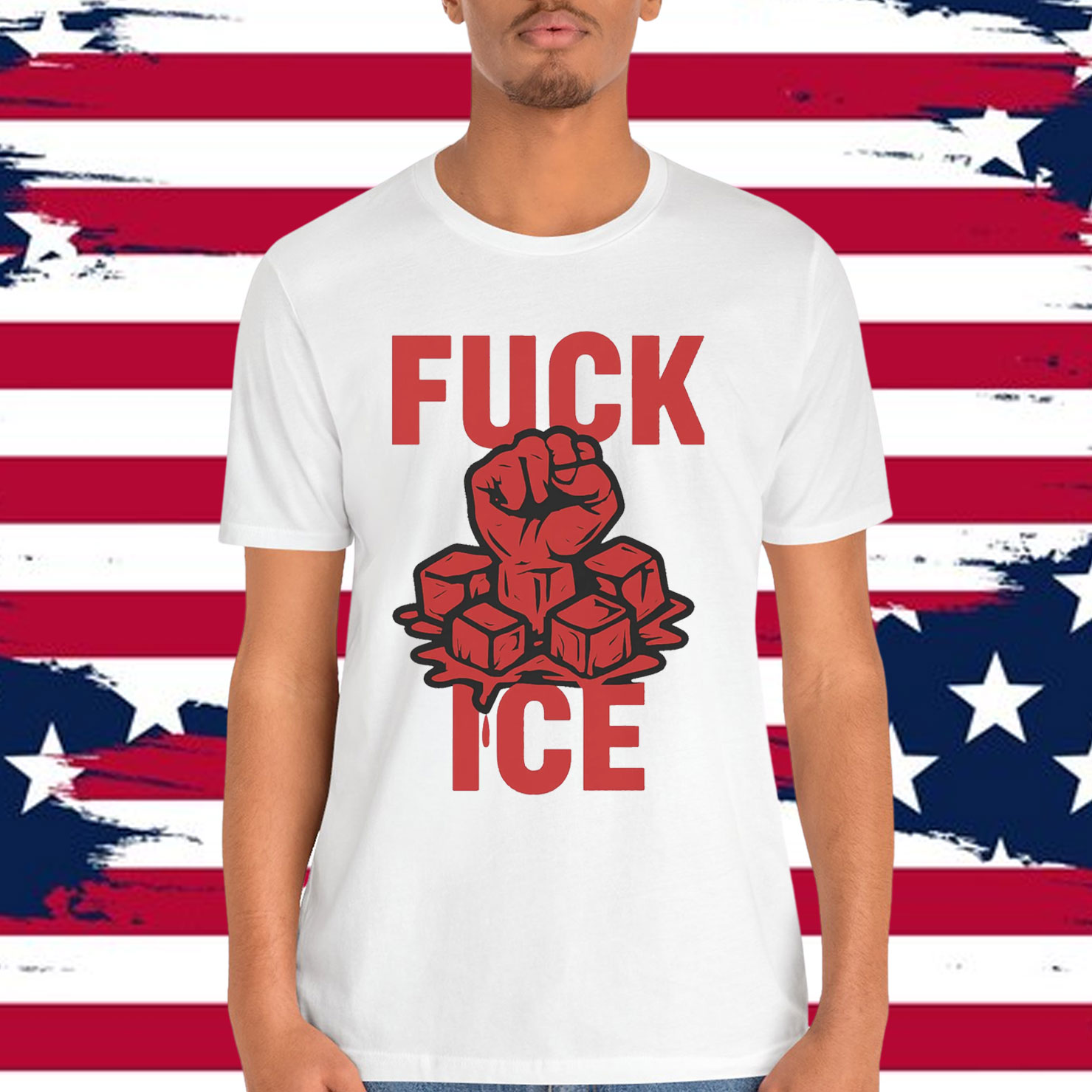 No Human Is Illegal Fuck ICE T-Shirt