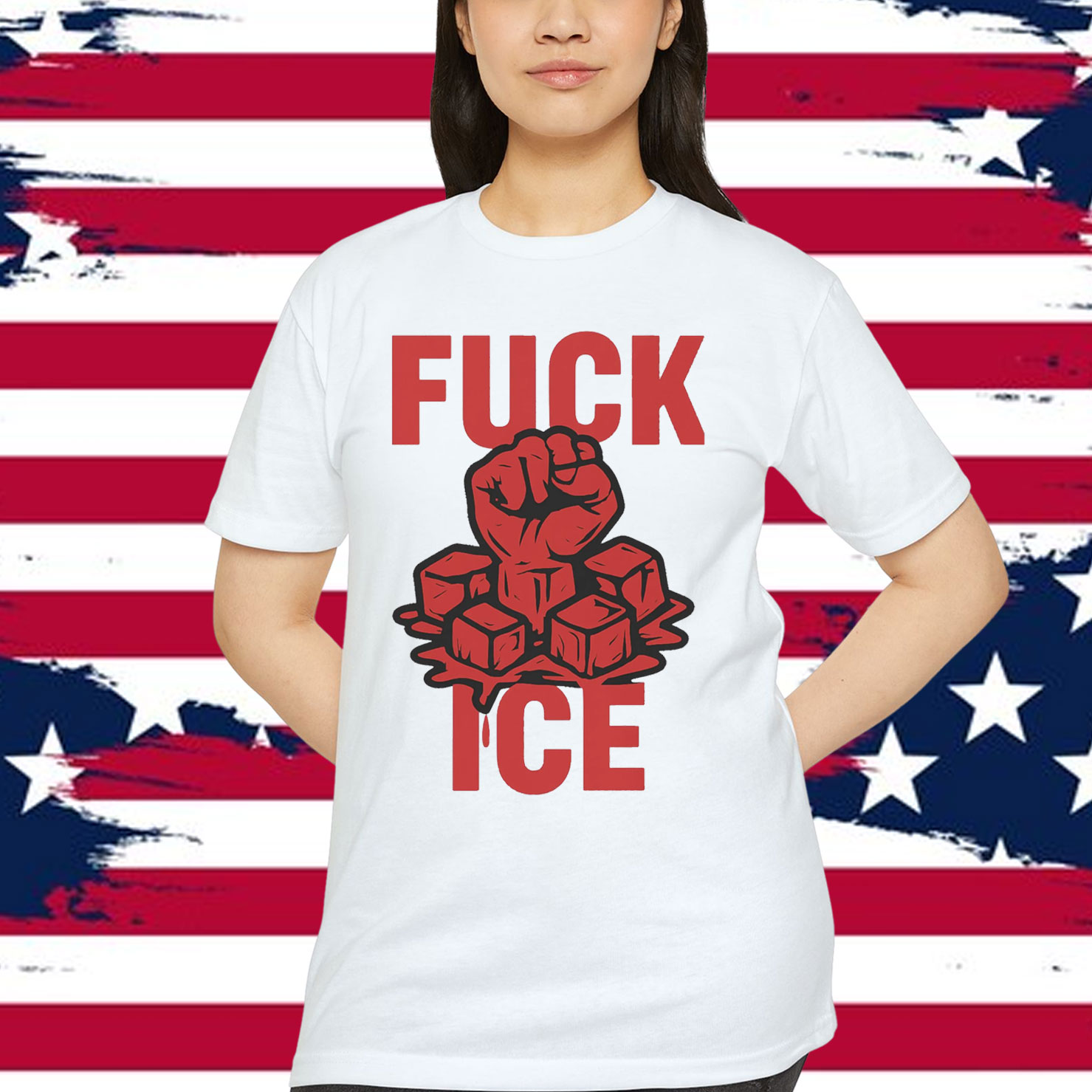 No Human Is Illegal Fuck ICE T-Shirt