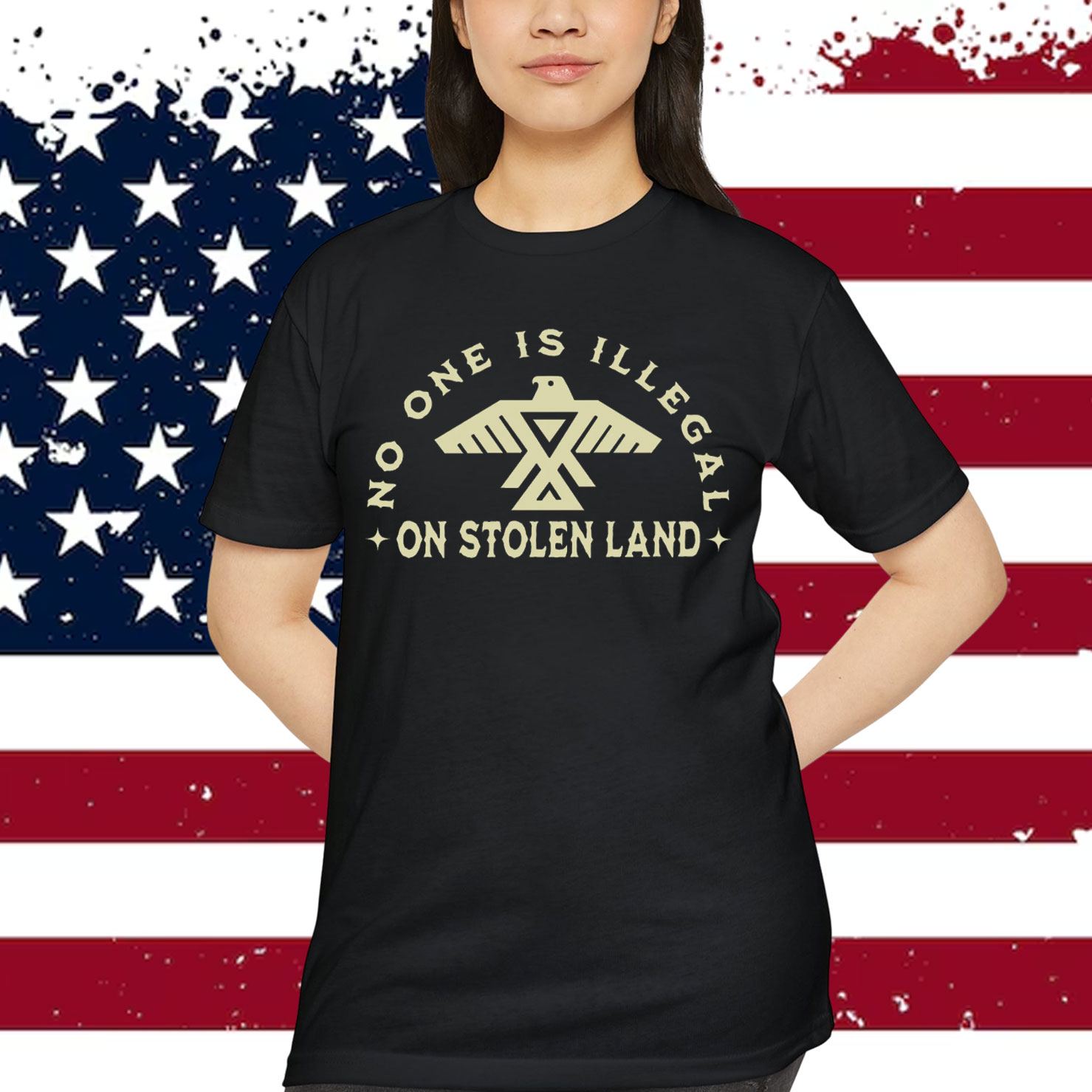 No One is Illegal on Stolen Land T-Shirt