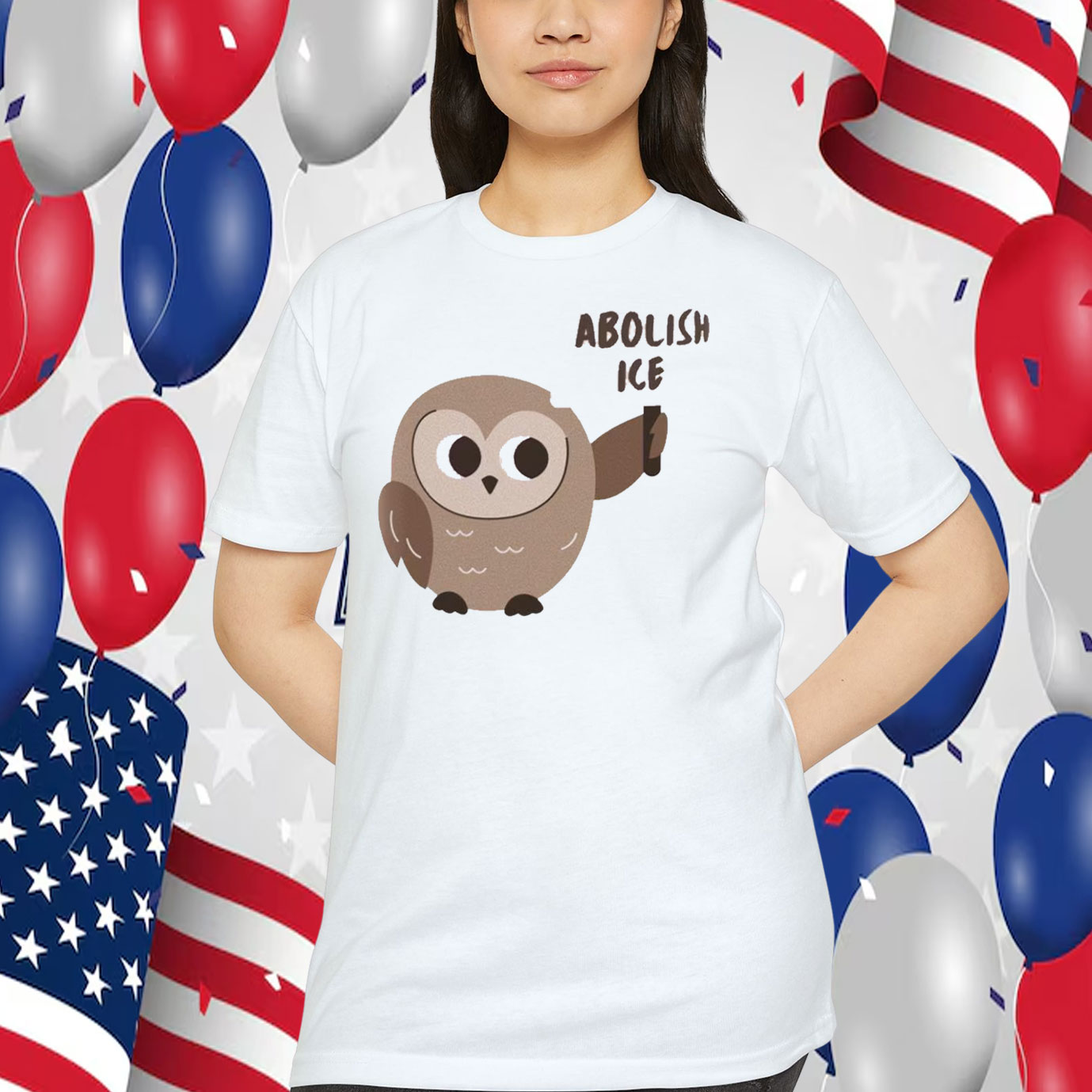 Owl Abolish ICE Shirt