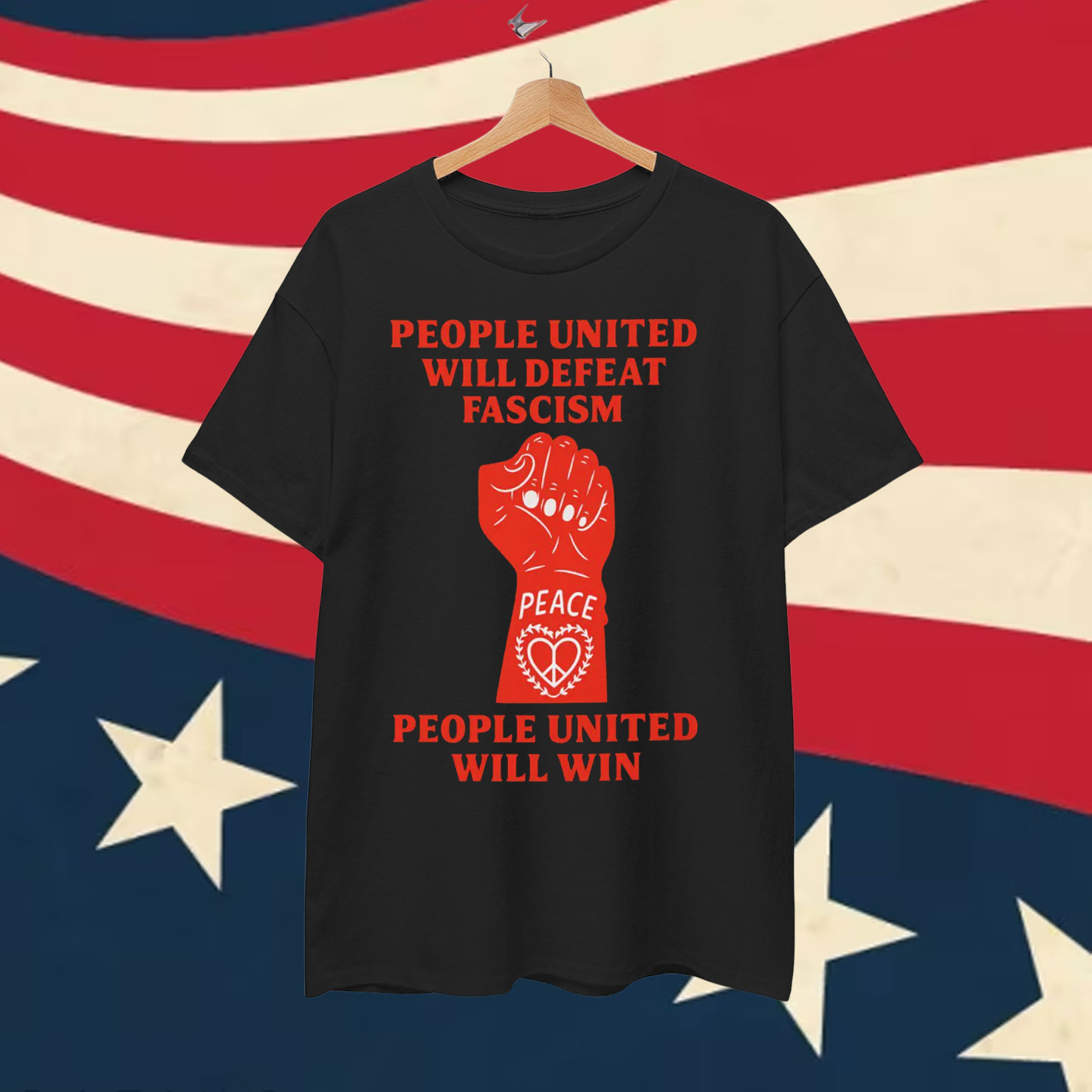People United Will Defeat Fascism & Abolish ICE T-Shirt