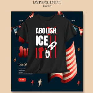 Retro Abolish ICE T-Shirt