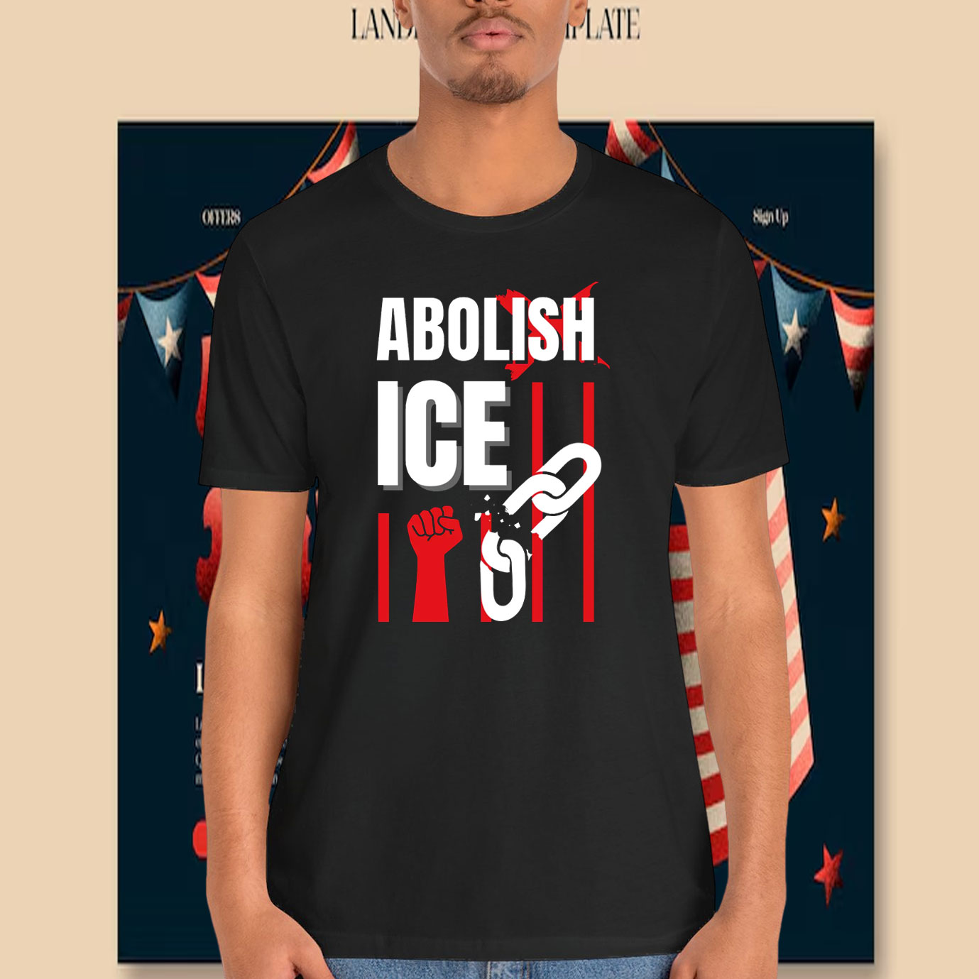 Retro Abolish ICE T-Shirt
