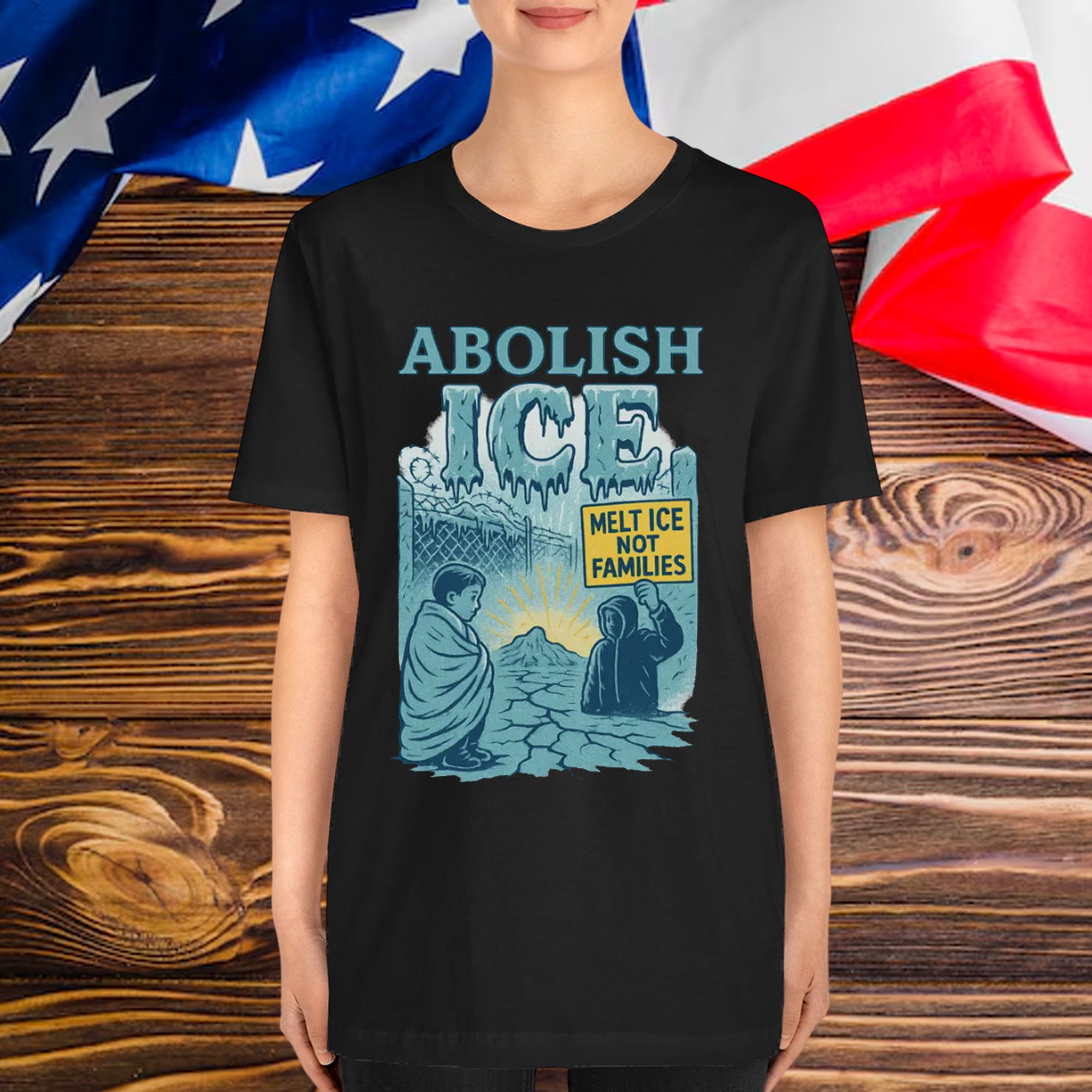 Abolish ICE Social T-Shirt