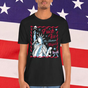 Statue Of Liberty Fuck Ice No Human Is Illegal T-Shirt