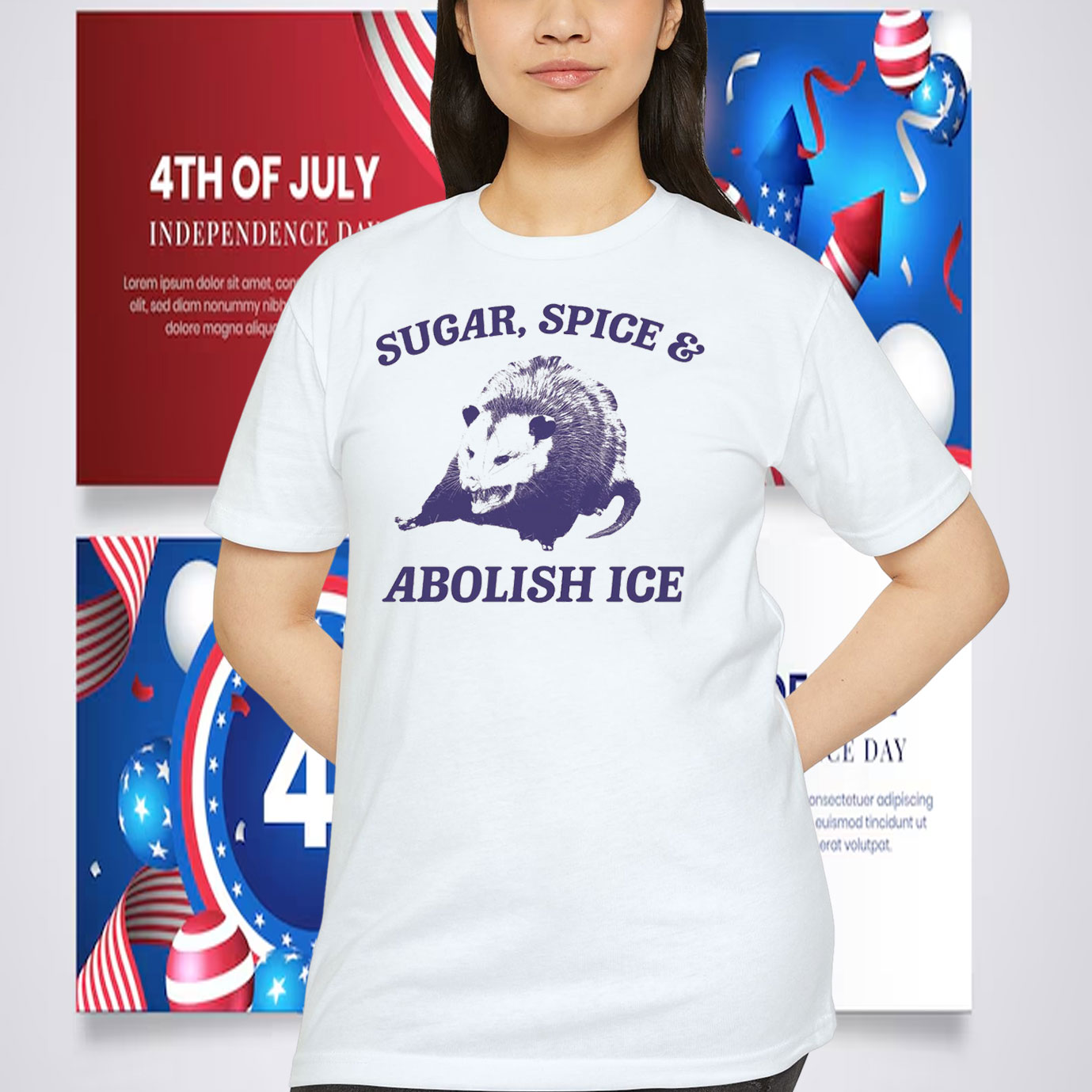 Sugar, Spice and Abolish ICE Unisex Shirt