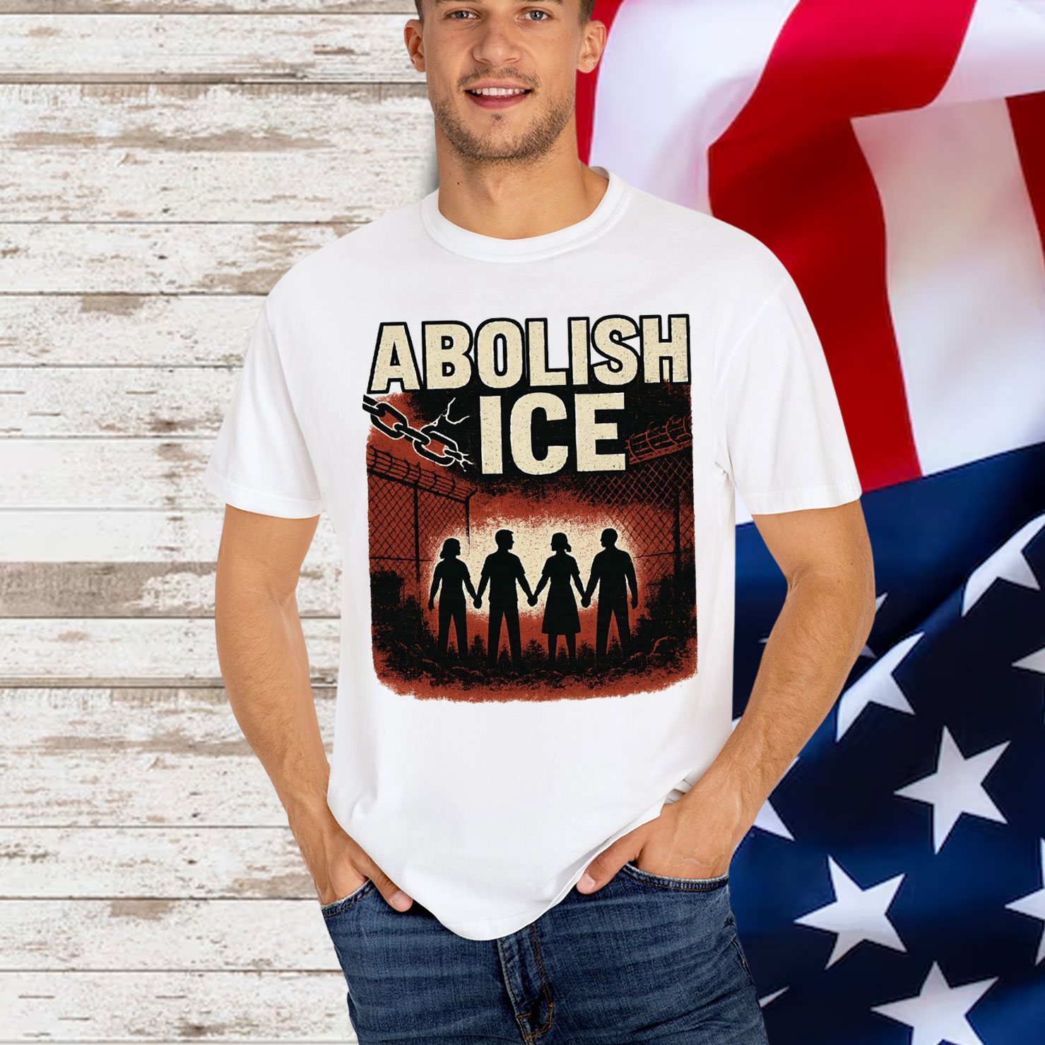 Abolish ICE Justice T-Shirt