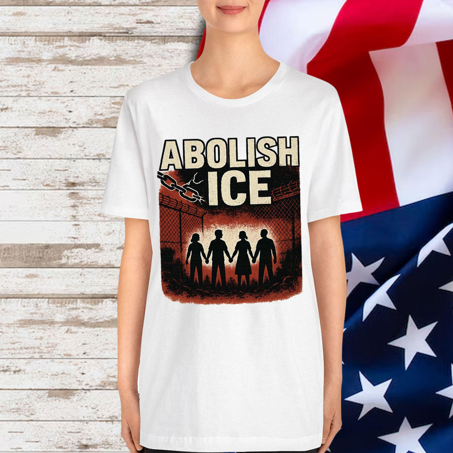 Abolish ICE Justice T-Shirt