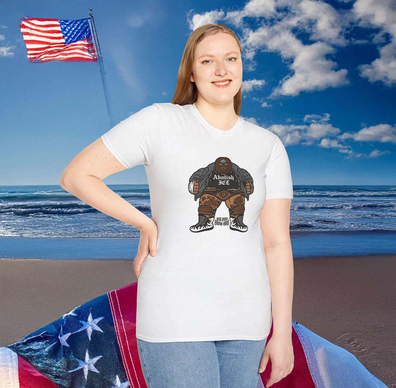 Womens Brody King Abolish Ice T-Shirt