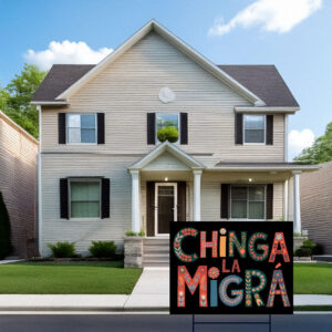 Chinga La Migra Yard Sign