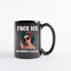 Fuck ICE, No Human Is Illegal Mug
