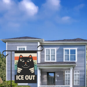 ICE Out Garden Flag